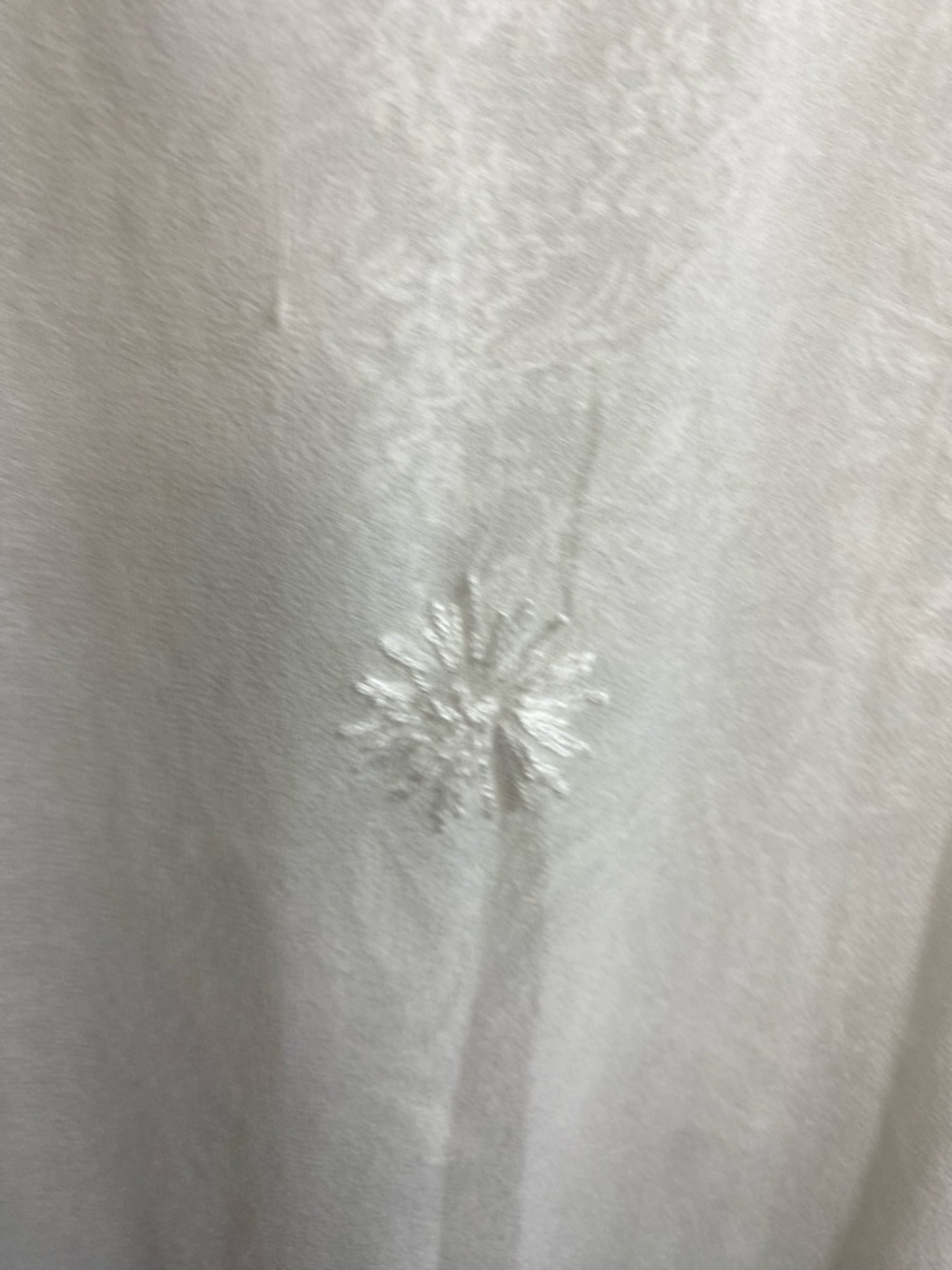 Shubham White Chikankari Embroidered Rayon Tunic Blouse Extra Large Boho Luxe - Picture 8 of 9